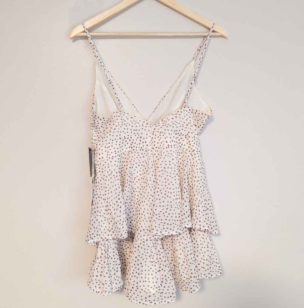 Lulu's Neutral Ruffle Romper - Picture 3 of 6